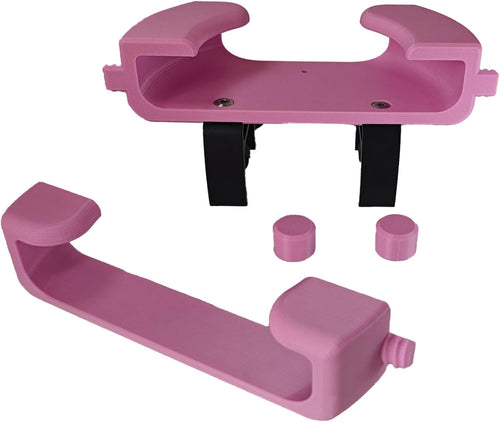 Bunk Bed Fan Holder,8.27 Inch Diameter Clip-On Mount for Dorm Bed and Bunk Bed Holder Fan Holder,Tool-Free College Dorm Cooling Fan Accessory (Pink)