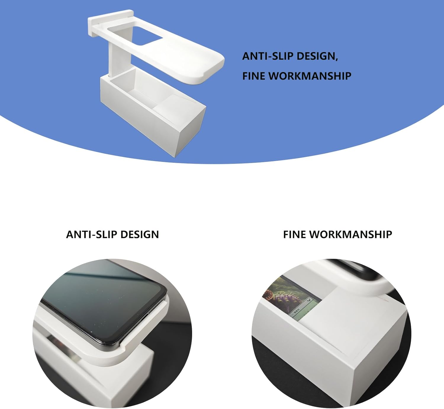 Wooden MTG Card Stand,Trading Card Scanner for ManaBox App fit More Phone Cameras, Quickly Scan and Price Check